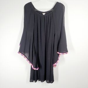 EST. 1946 BOHO TASSEL COLD SHOULDER DRESS